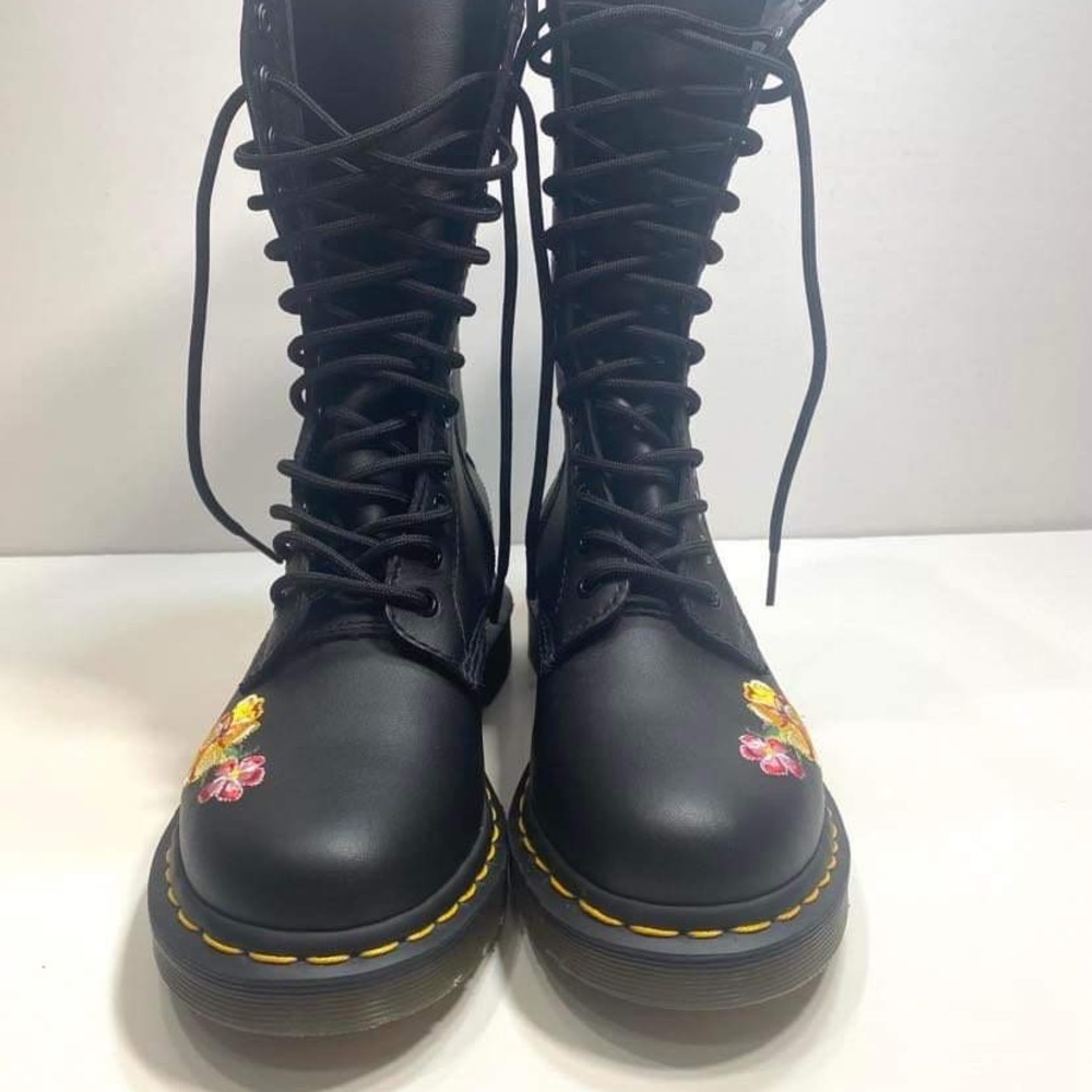Dr.Martens 1914 Vonda II Leather Combat Boots - Picture 7 of 13